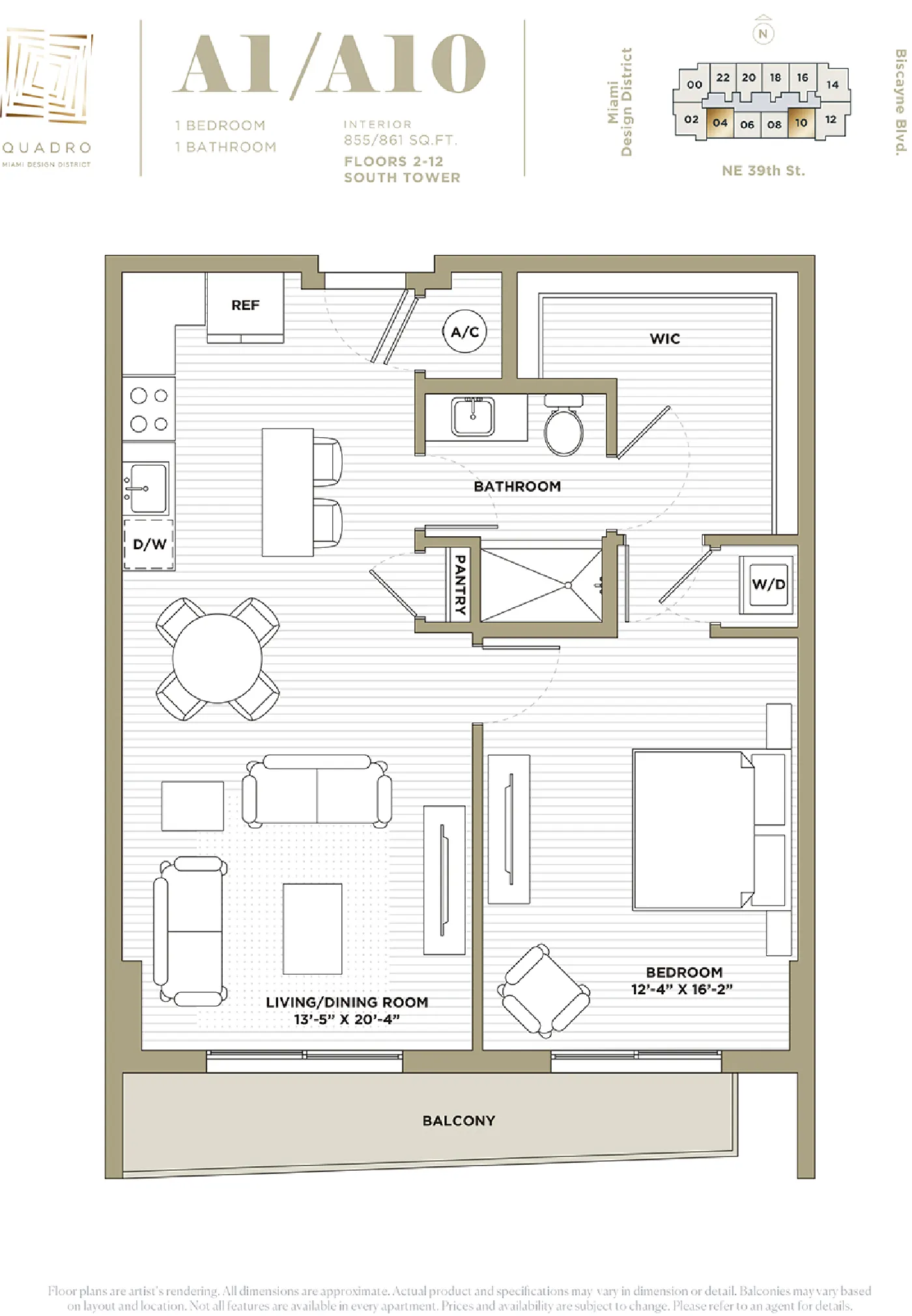 Planta 1 do Quadro