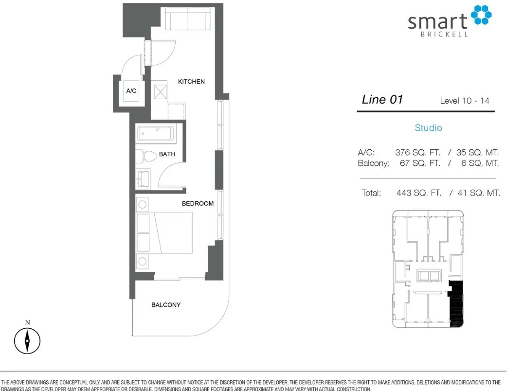 Planta 2 do Smart Brickell