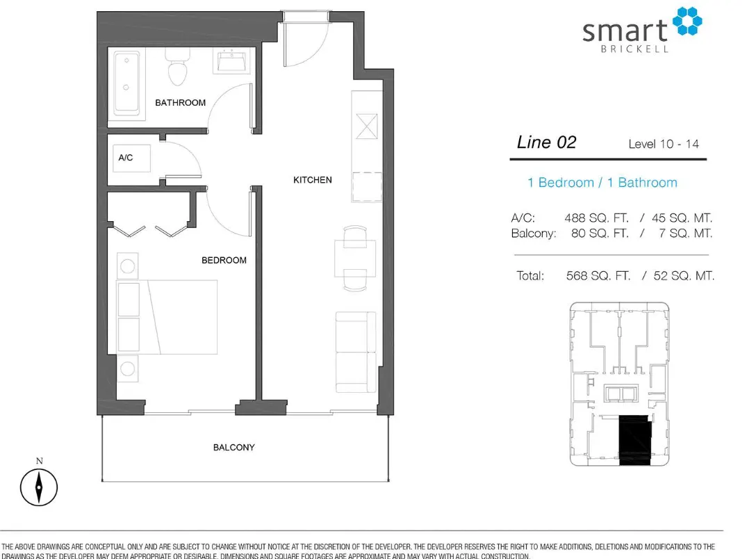 Planta 3 do Smart Brickell