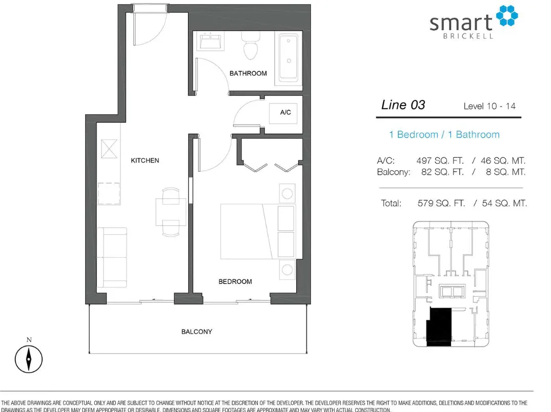 Planta 5 do Smart Brickell