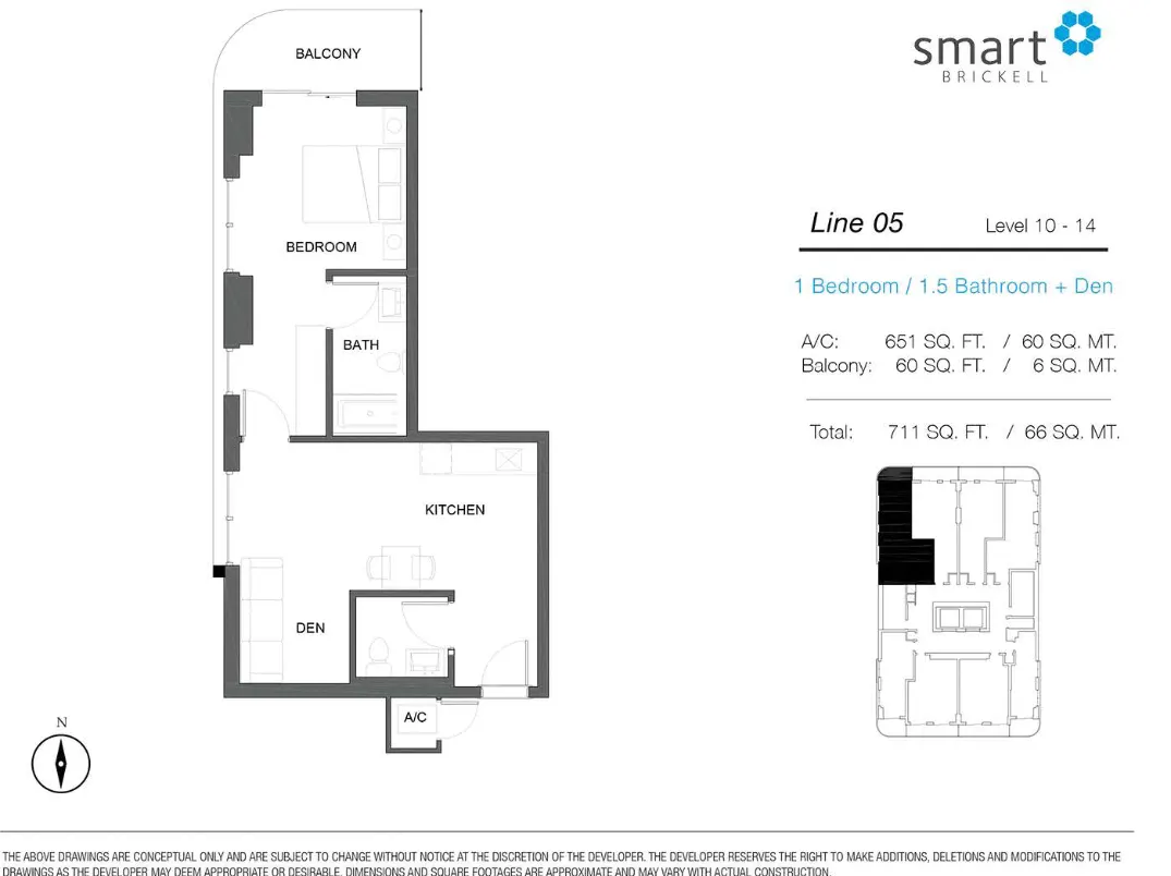 Planta 8 do Smart Brickell
