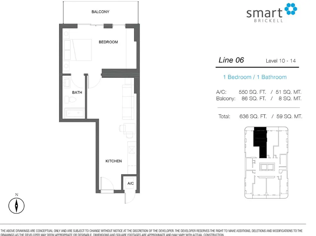 Planta 9 do Smart Brickell