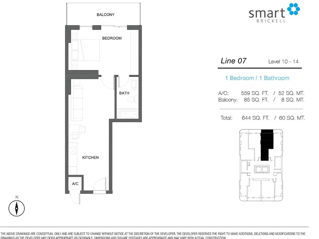 Planta 10 do Smart Brickell