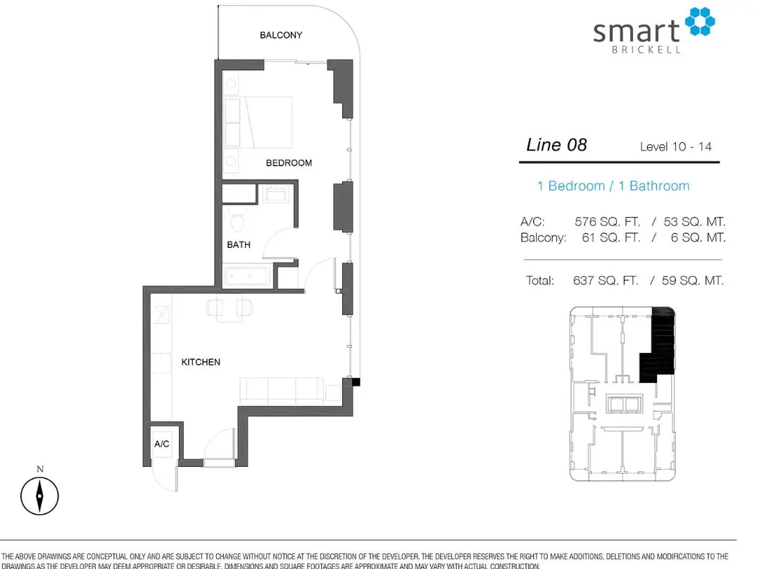 Planta 11 do Smart Brickell