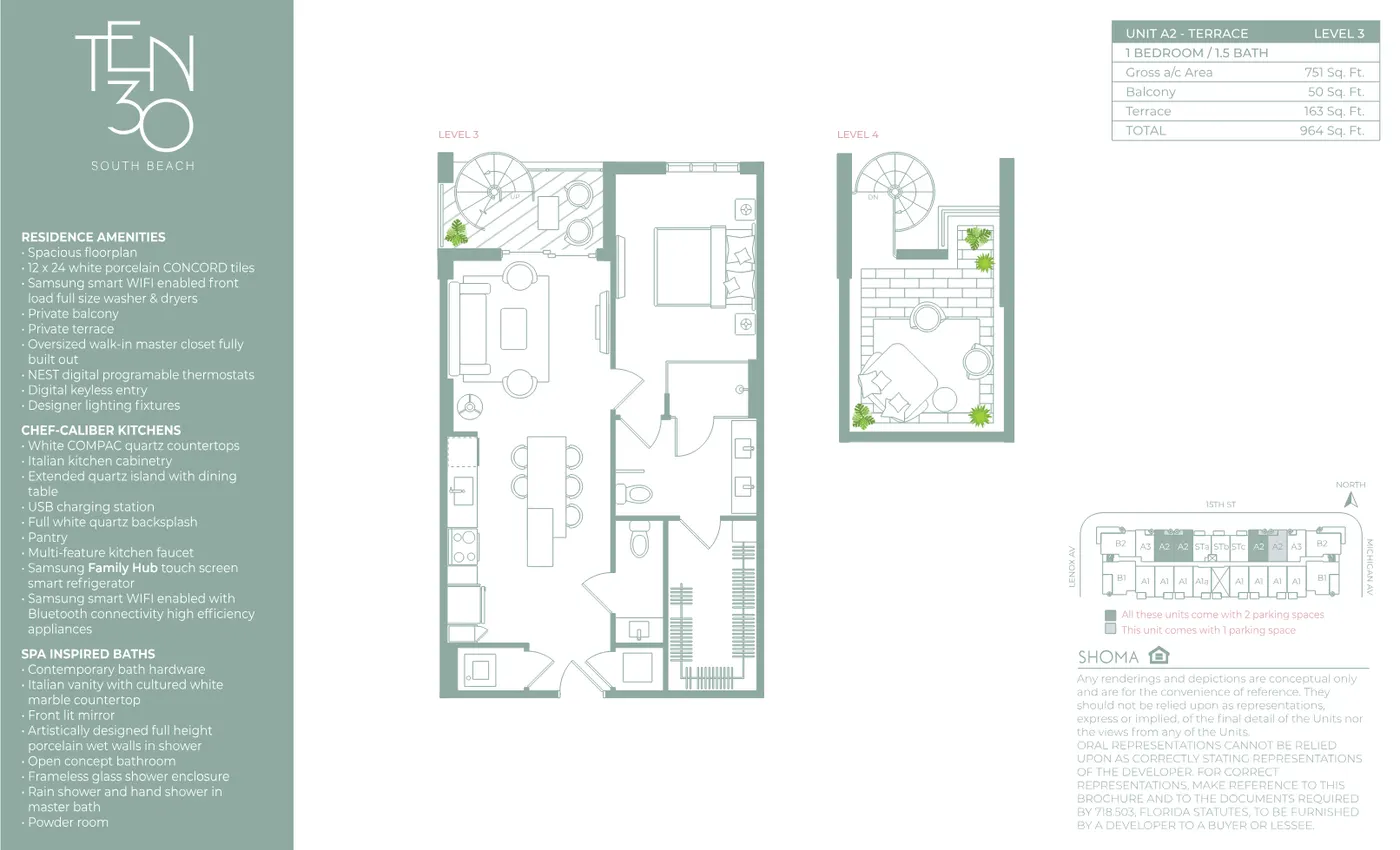 Planta 5 do TEN 30 South Beach