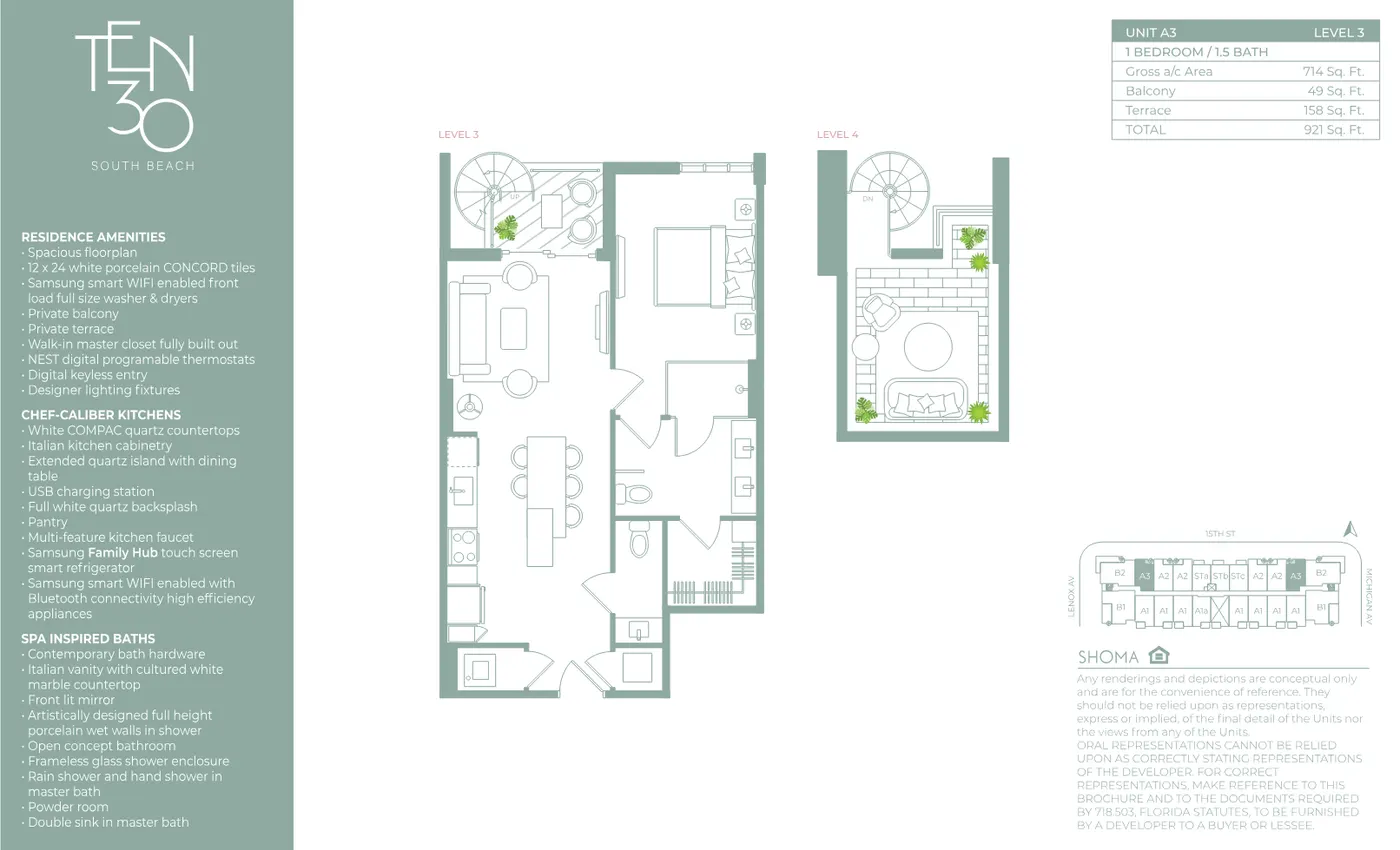 Planta 7 do TEN 30 South Beach