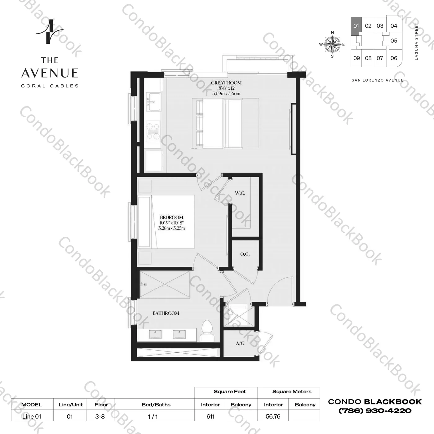 Planta 1 do The Avenue