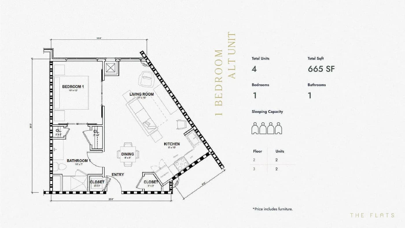 Planta 2 do The FLATS Orlando