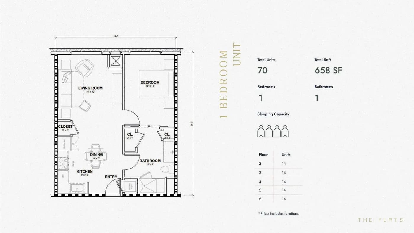 Planta 3 do The FLATS Orlando