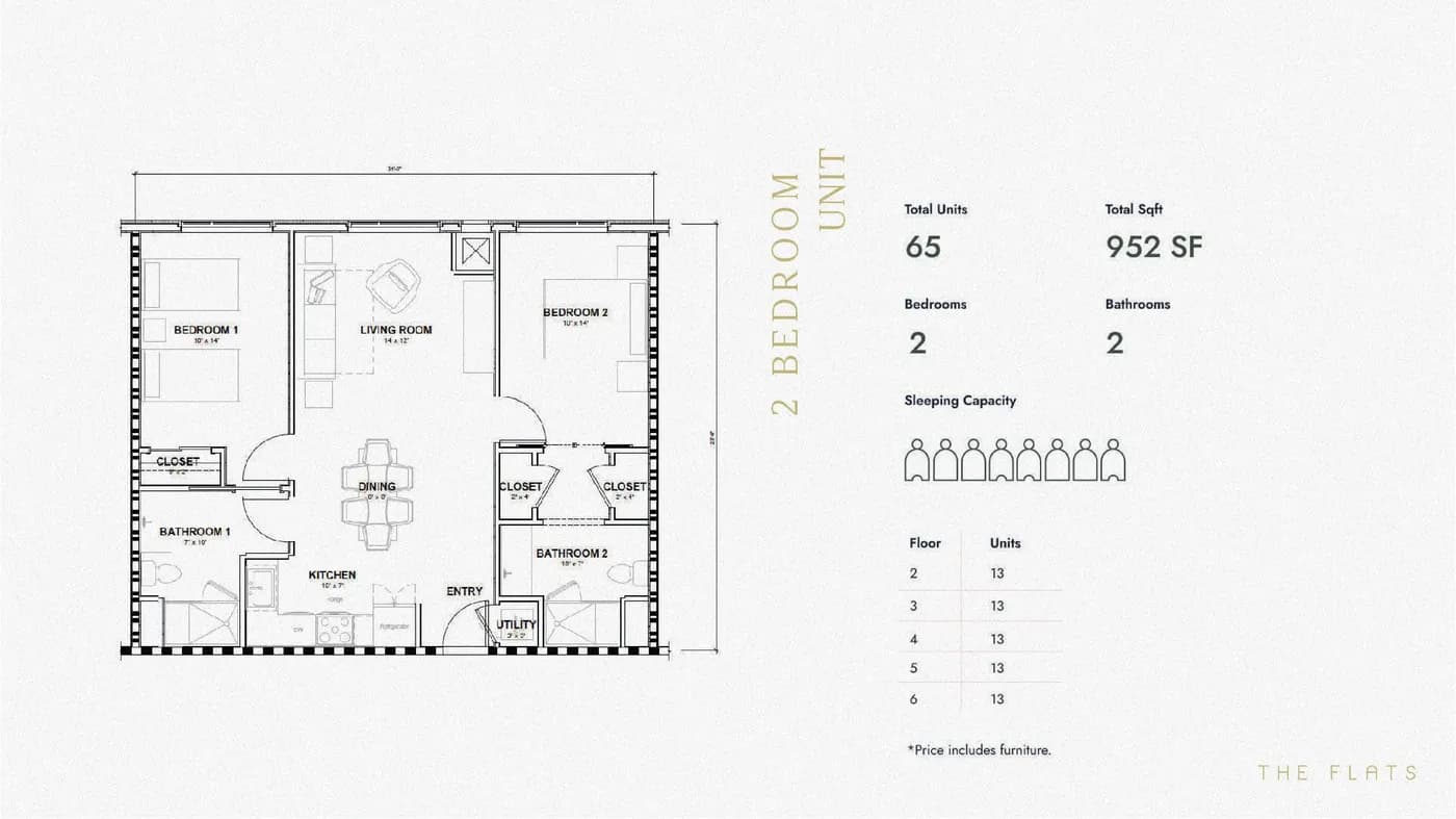 Planta 4 do The FLATS Orlando