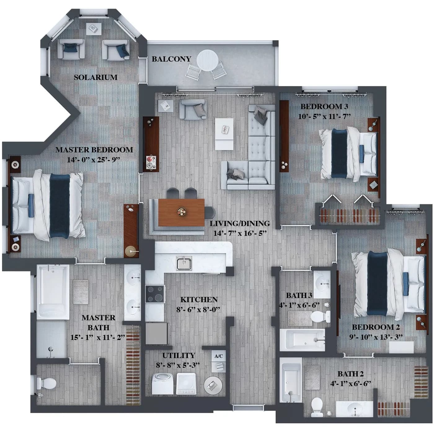 Planta 7 do The Grove Residences