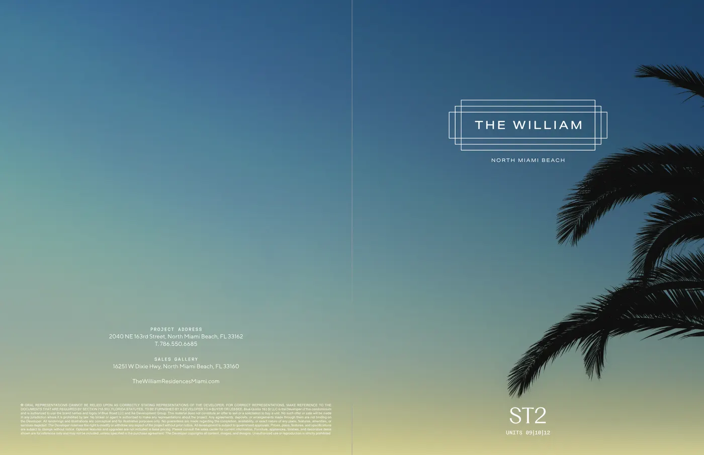 Planta 1 do The William North Miami Beach