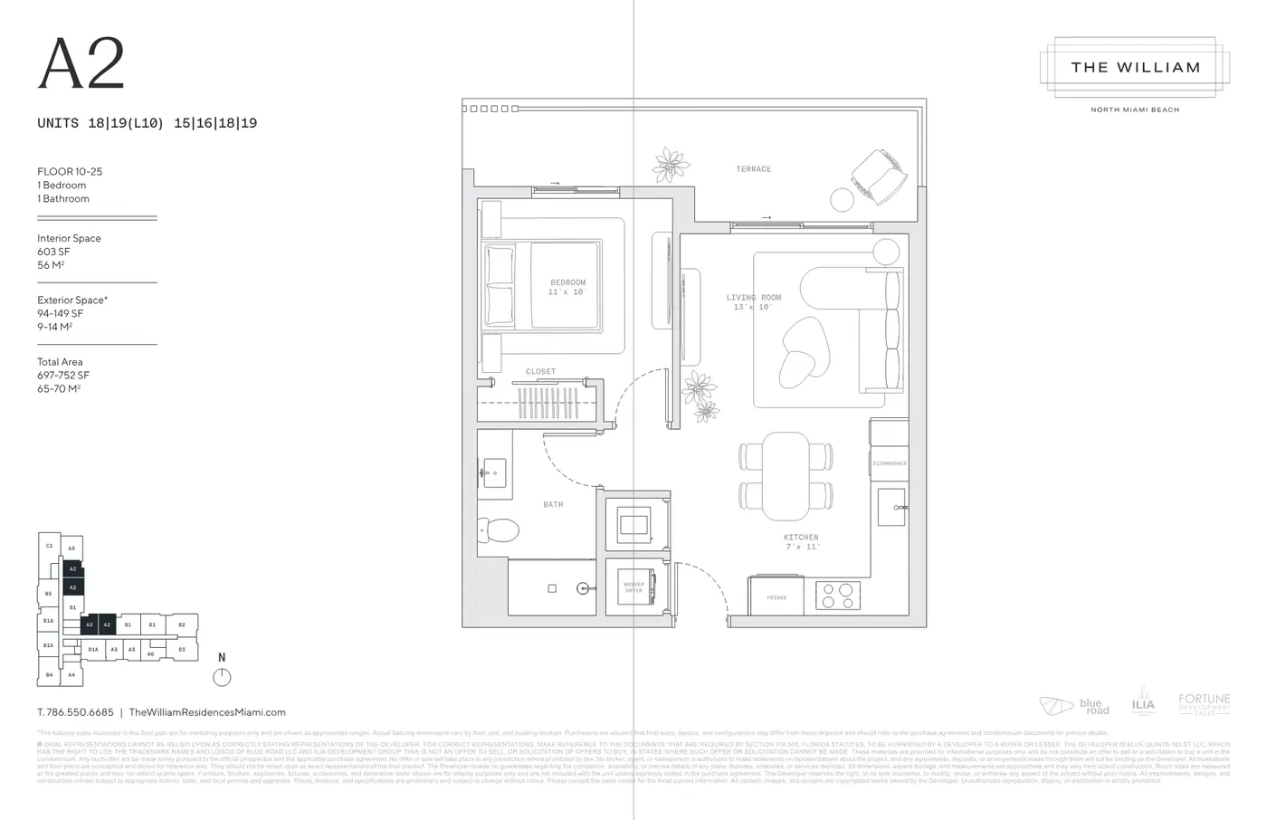 Planta 8 do The William North Miami Beach