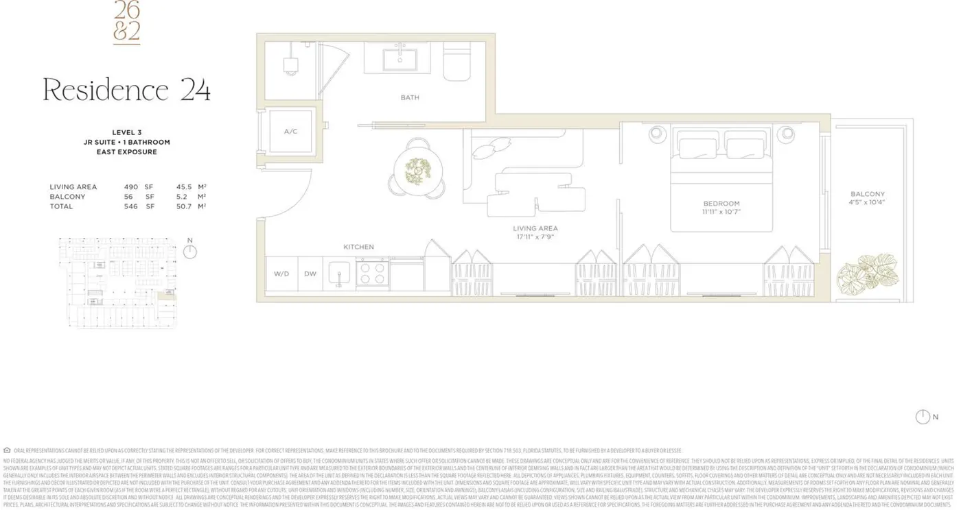 Planta 1 do Twenty Sixth & 2nd · Wynwood Residences