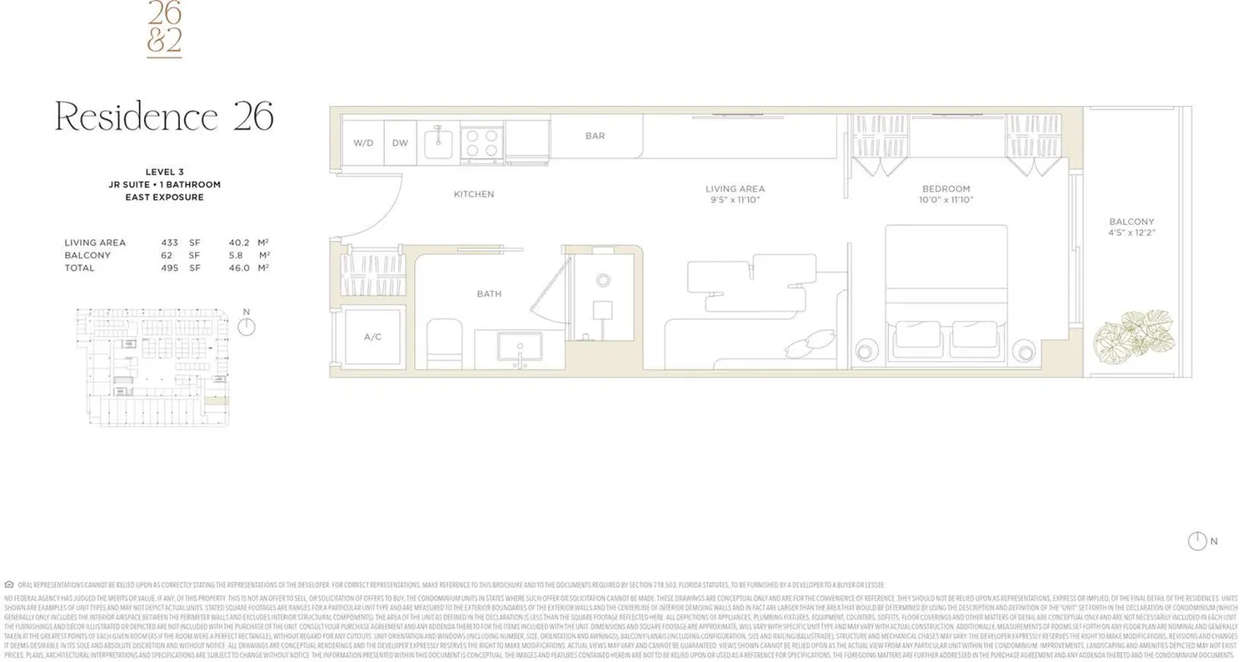 Planta 3 do Twenty Sixth & 2nd · Wynwood Residences