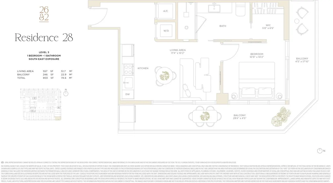 Planta 5 do Twenty Sixth & 2nd · Wynwood Residences
