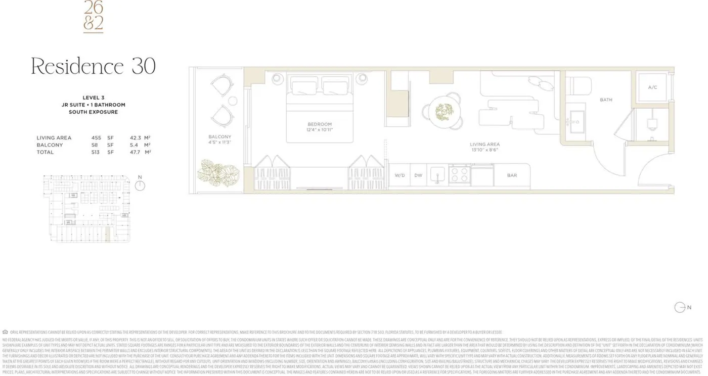 Planta 7 do Twenty Sixth & 2nd · Wynwood Residences