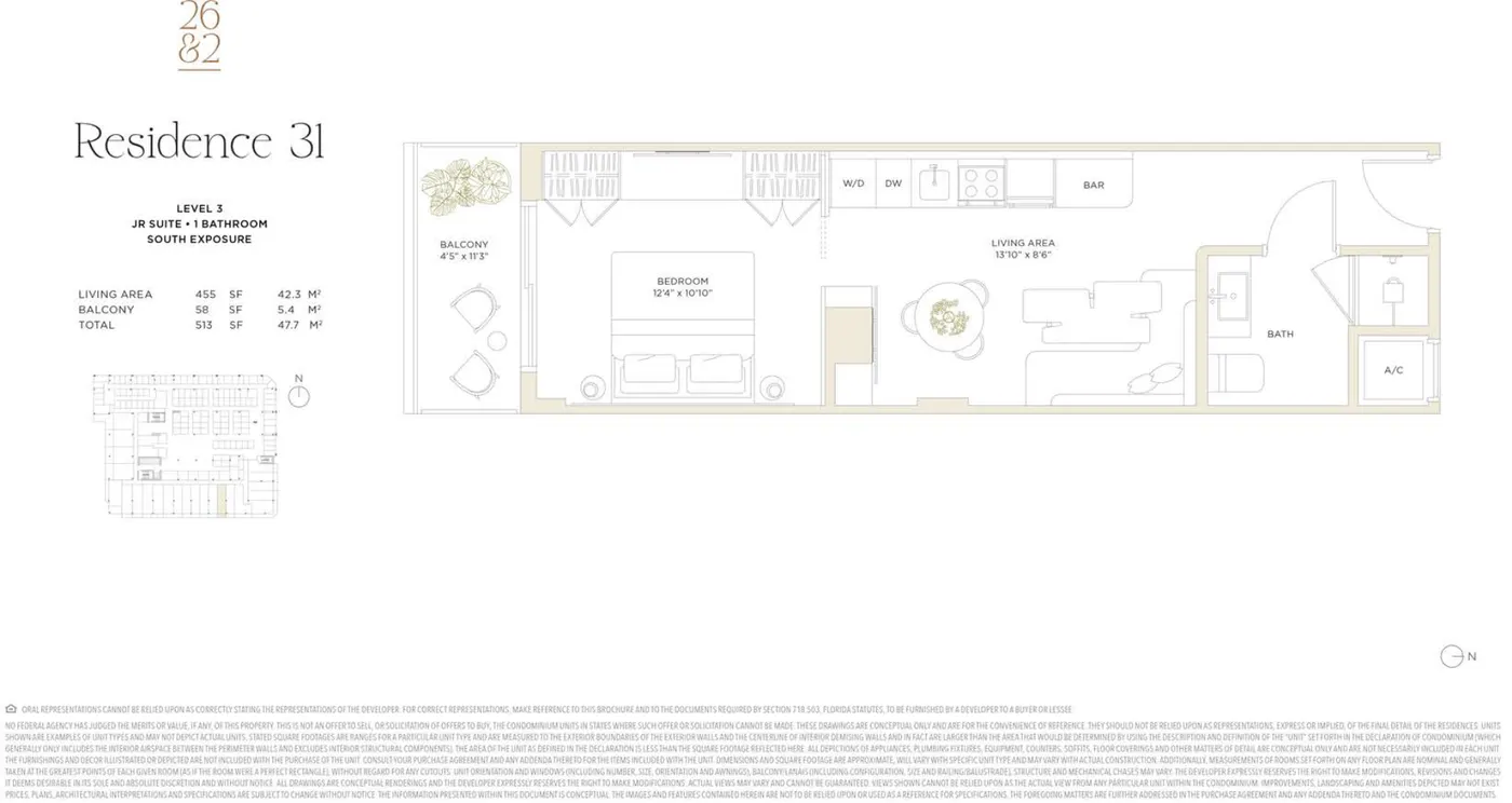 Planta 8 do Twenty Sixth & 2nd · Wynwood Residences