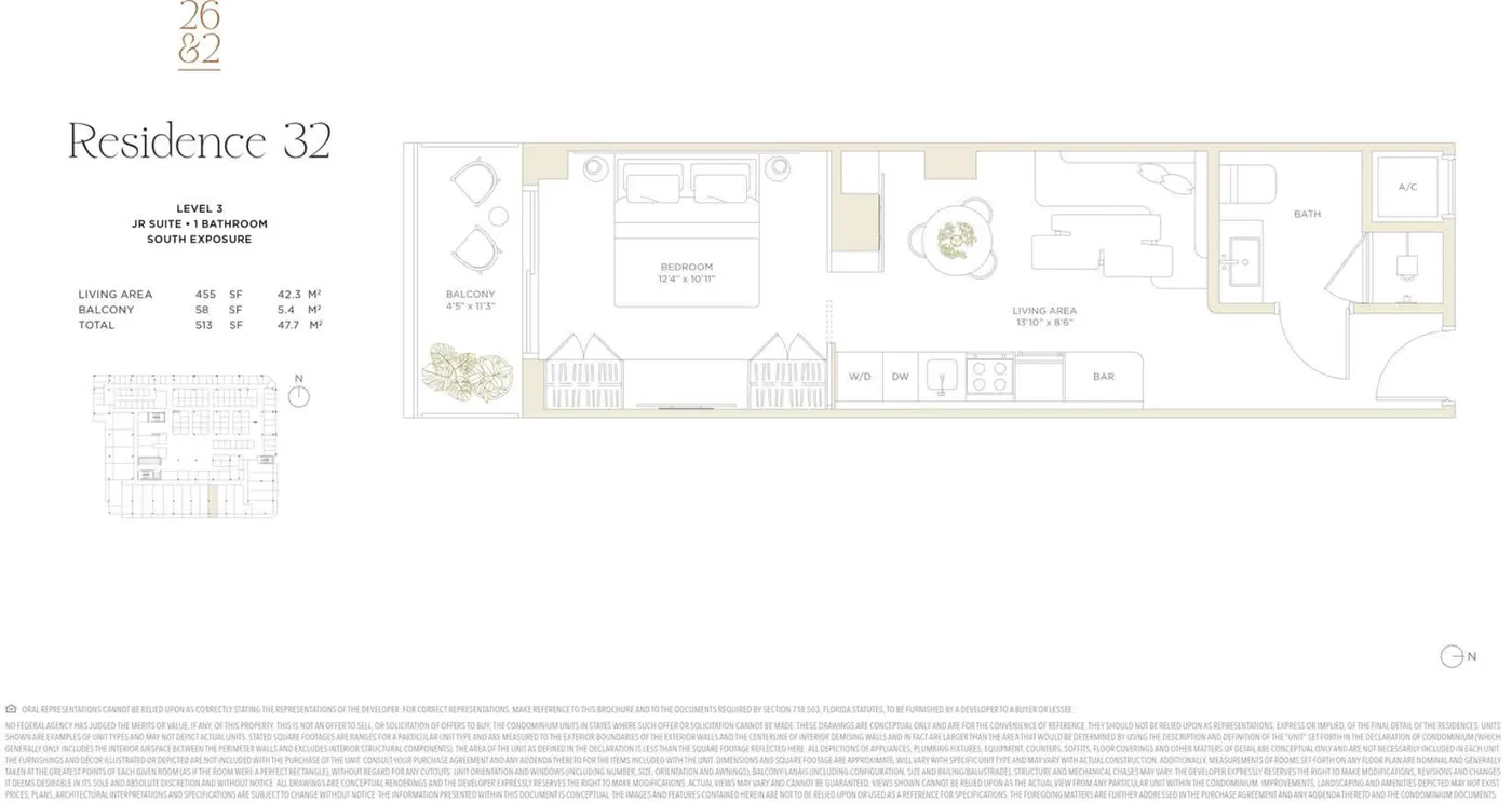 Planta 9 do Twenty Sixth & 2nd · Wynwood Residences